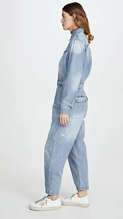 Shop Ksubi Reflex Boiler Suit In Melrose Blue