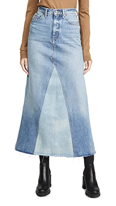 Shop Khaite Magdalena Reconstructed Long Skirt In Santa Cruz