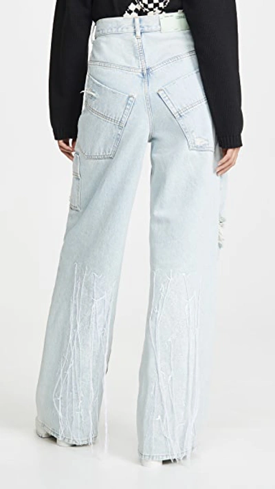Shop Off-white Oversize Tomboy Pants Bleach White