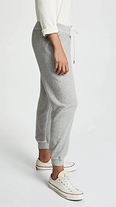 Shop The Great Cropped Sweatpants In Varsity Grey