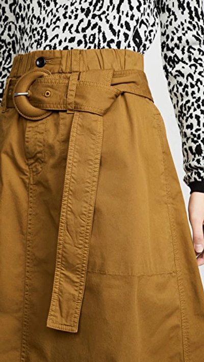 Cotton Belted Skirt