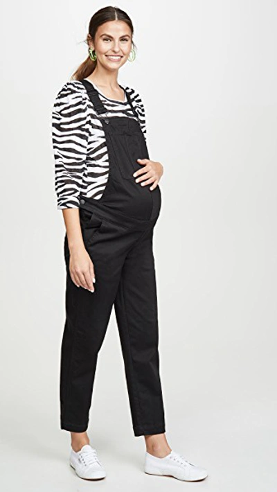 Shop Madewell Maternity Straight Leg Overalls In Carbondale Wash