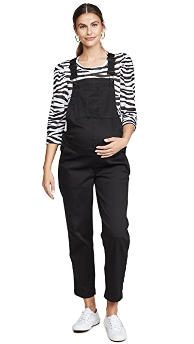 Shop Madewell Maternity Straight Leg Overalls In Carbondale Wash