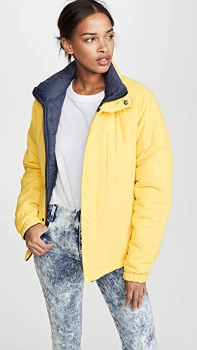 Shop Opening Ceremony Unisex Reversible Quilted Puffer Jacket In Fluorescent Yellow
