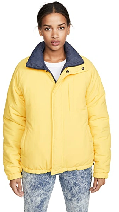Shop Opening Ceremony Unisex Reversible Quilted Puffer Jacket In Fluorescent Yellow