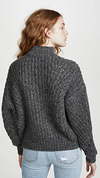 Shop Iro Venati Sweater In Mixed Grey
