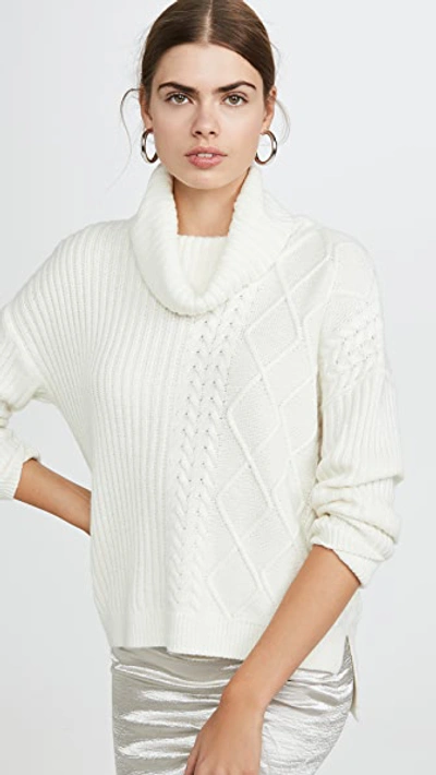 Shop Splendid Lakewood Cable Pullover In Natural