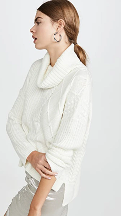 Shop Splendid Lakewood Cable Pullover In Natural