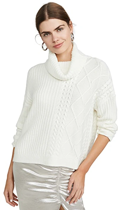 Shop Splendid Lakewood Cable Pullover In Natural