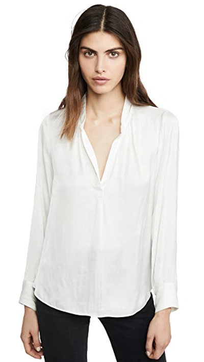 Shop Zadig & Voltaire Tink Satin Blouse In Blanc