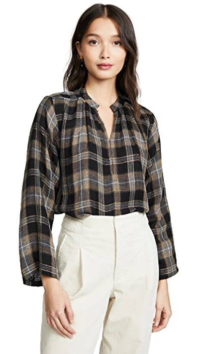 Shop Apiece Apart Agata Top In Metallic Flannel