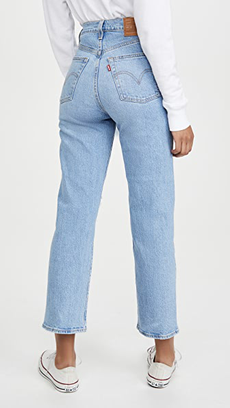 levi's ribcage selvedge jeans