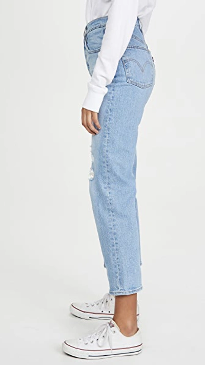 Shop Levi's Ribcage Straight Ankle Jeans In Tango Fade