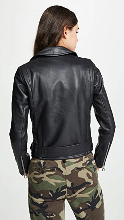 Shop Madewell Ultimate Leather Moto Jacket In True Black