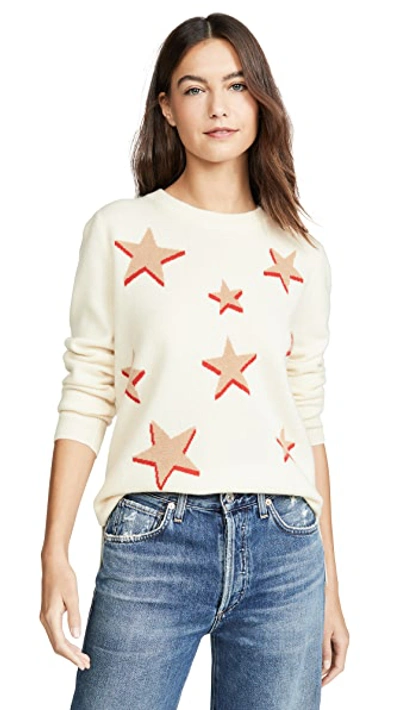 Shop South Parade Stars Cashmere Sweater In Cream