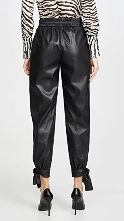 Shop Rebecca Taylor Vegan Leather Pants In Black