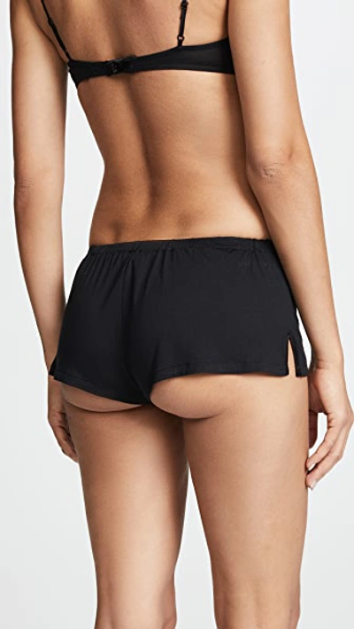 Shop Kiki De Montparnasse Intime Lounge Shorts In Black