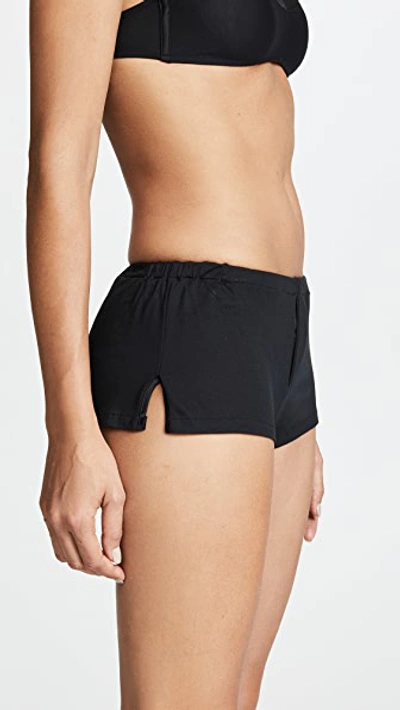 Shop Kiki De Montparnasse Intime Lounge Shorts In Black