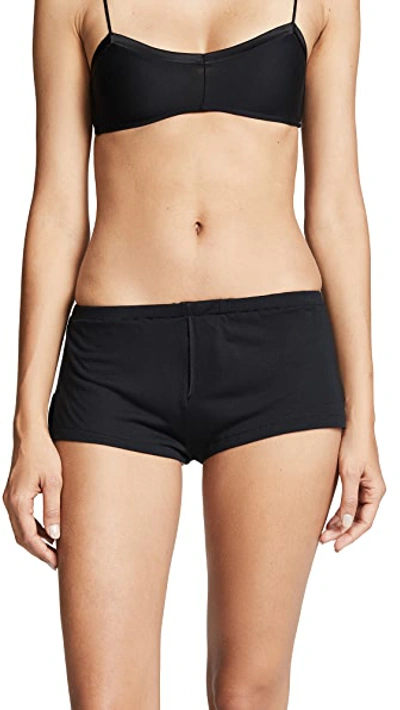 Shop Kiki De Montparnasse Intime Lounge Shorts In Black