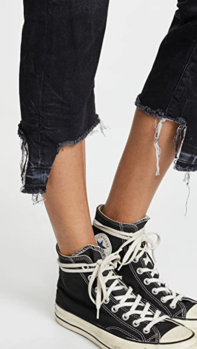 Shop R13 The Boy Straight Jeans In Black Marble