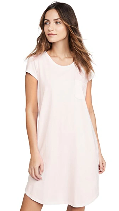 Shop Skin Oksana Sleep Shirt In Pearl Pink