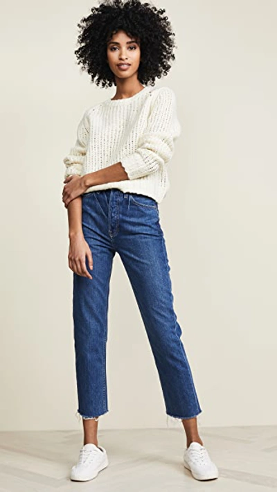 Harper Crop Slim Straight Jeans