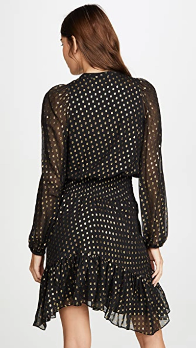 Shop A.l.c Sidney Dress In Black/gold