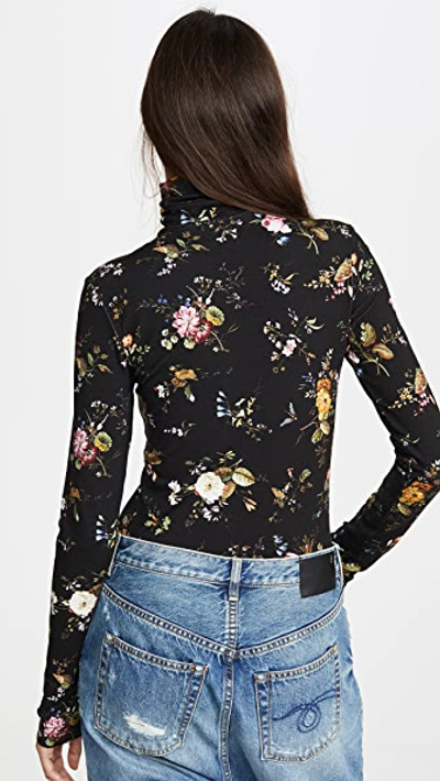 Shop R13 Floral Turtleneck In Black Floral