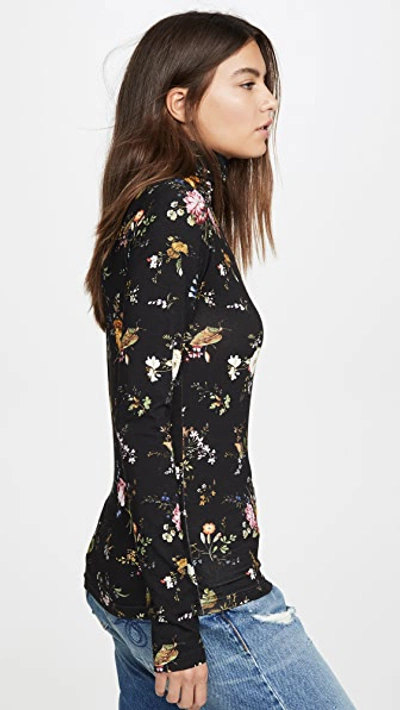 Shop R13 Floral Turtleneck In Black Floral