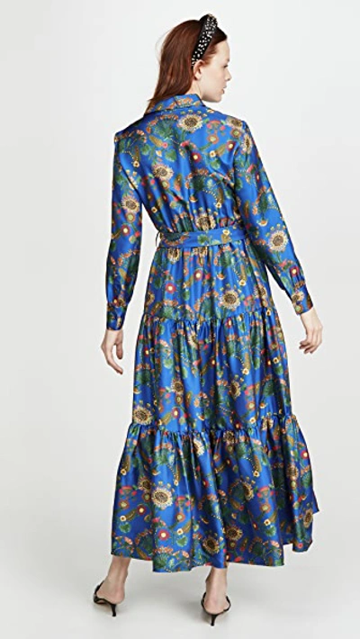 Shop La Doublej Bellini Dress In Thistle Blue
