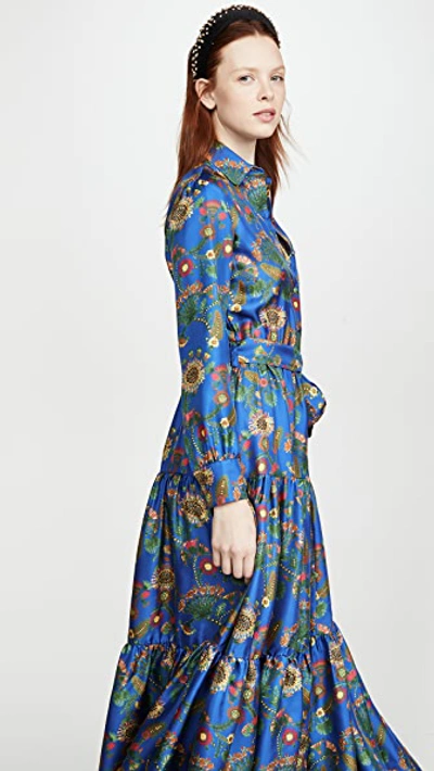 Shop La Doublej Bellini Dress In Thistle Blue