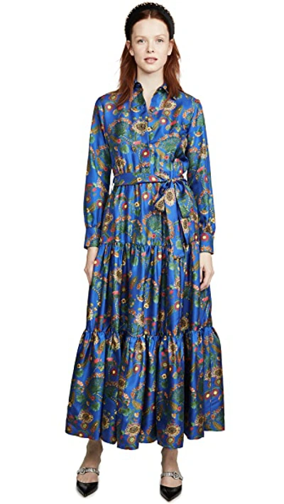 Shop La Doublej Bellini Dress In Thistle Blue