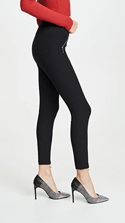 Shop Alexander Wang T Super Stretch Pants With Ball Chain Puller In Black