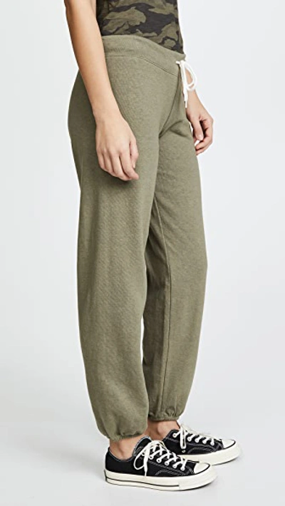 Shop Monrow Vintage Sweatpants In Army