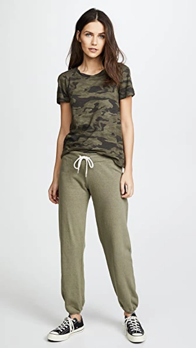 Shop Monrow Vintage Sweatpants In Army