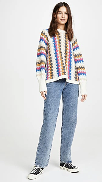 Shop Eleven Six Kara Alpaca Sweater In Multi Combo