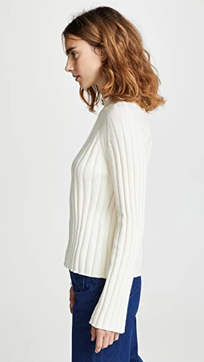 Shop Bop Basics Wide Rib Turtleneck Sweater In Winter White