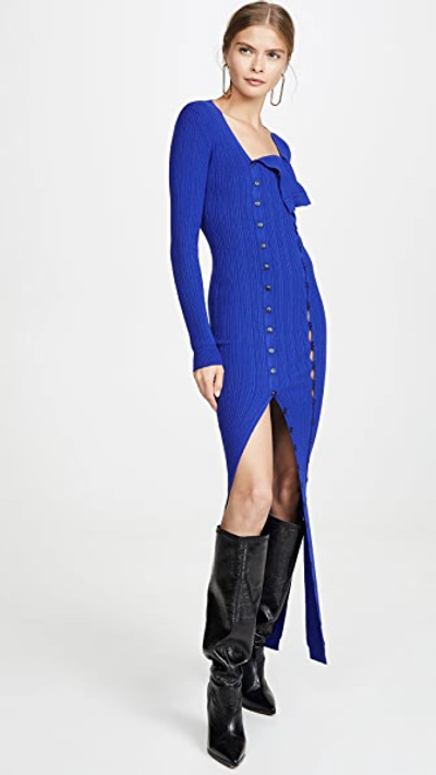 Shop Jacquemus Azur Dress In Blue