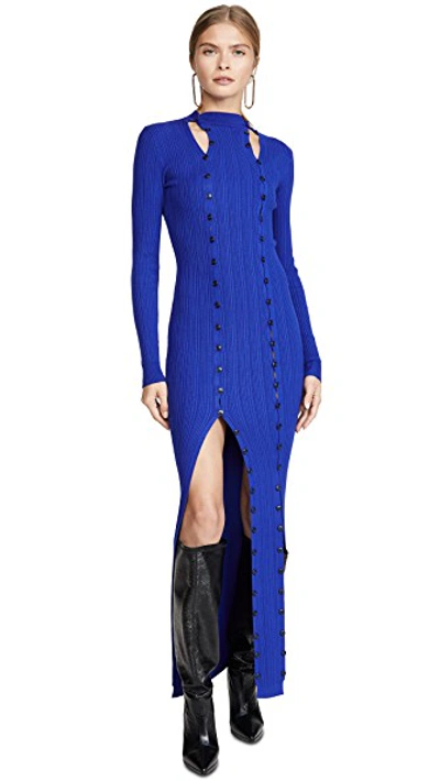 Shop Jacquemus Azur Dress In Blue