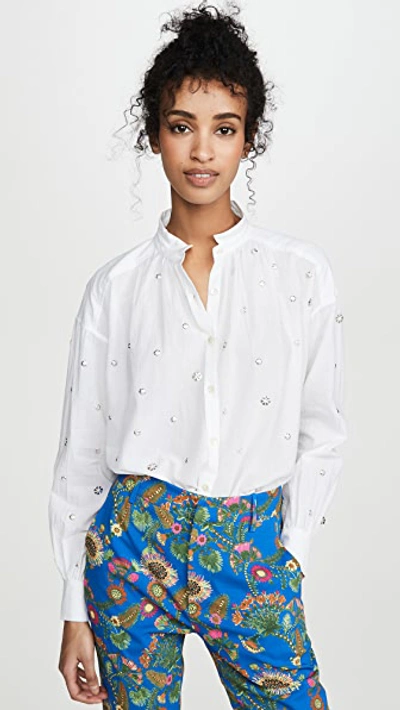 Shop Alix Of Bohemia Luna Shirt In White