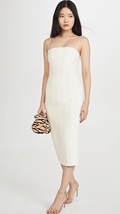 Shop Misha Collection Irisa Dress In Ivory