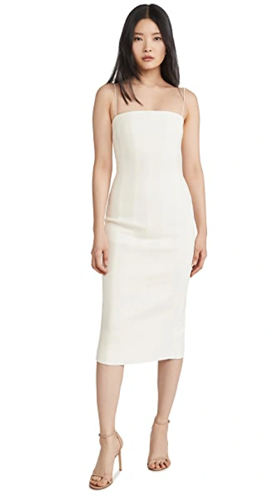 Shop Misha Collection Irisa Dress In Ivory