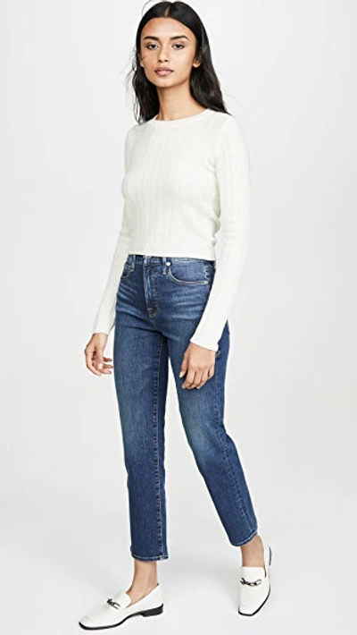 Shop Good American Good Straight Jeans In Blue358