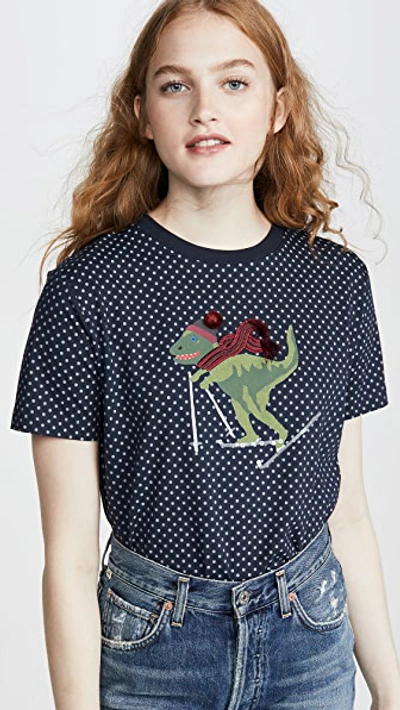 Shop Coach 1941 Micro Dot Rexy T-shirt In Blue