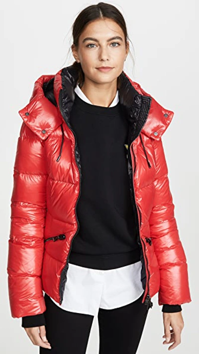 Shop Mackage Madalyn Jacket In Red