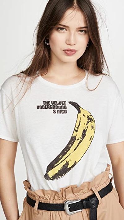 Shop R13 Velvet Underground Banana Tee In Ecru