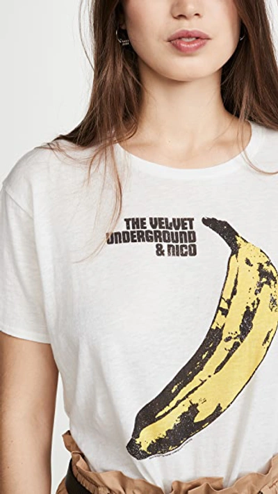 Shop R13 Velvet Underground Banana Tee In Ecru