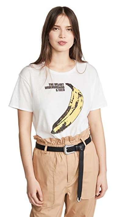 Shop R13 Velvet Underground Banana Tee In Ecru