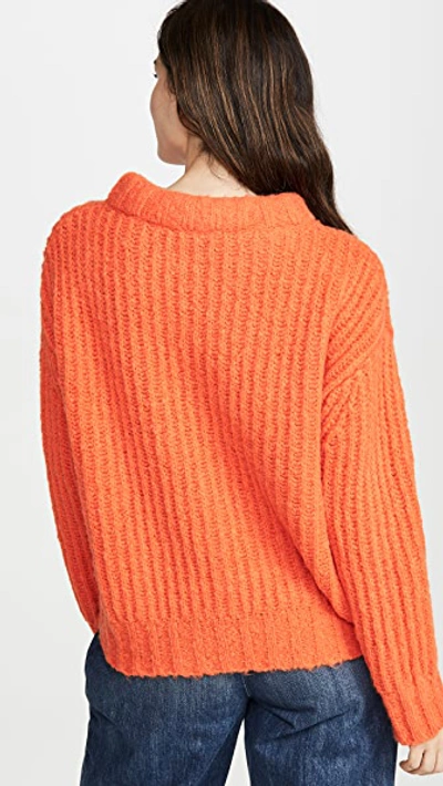 Shop Sea Nora Oversize Pullover In Orange