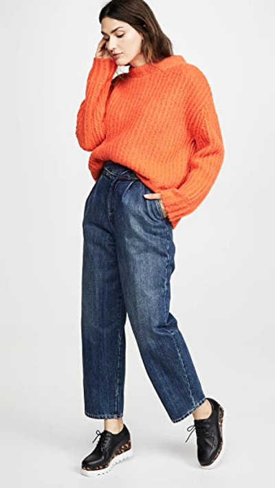 Shop Sea Nora Oversize Pullover In Orange